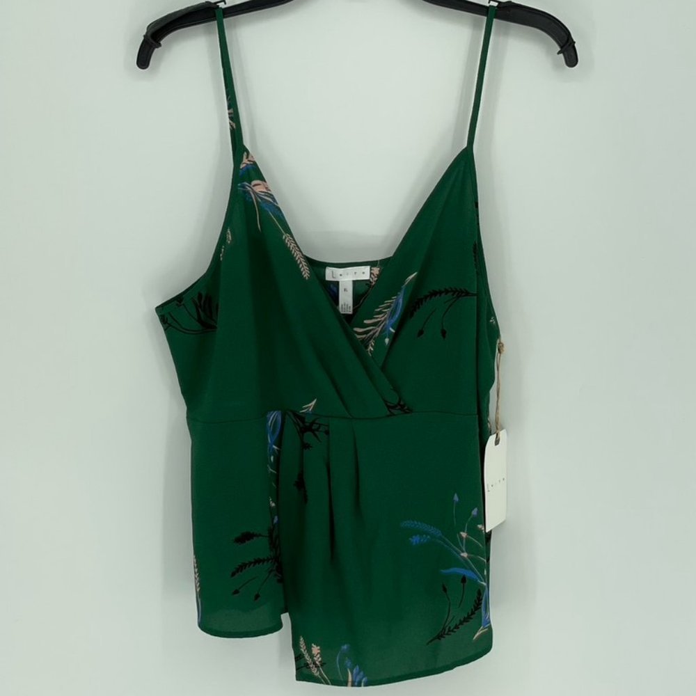 Leith Women's Green Bug Blouse